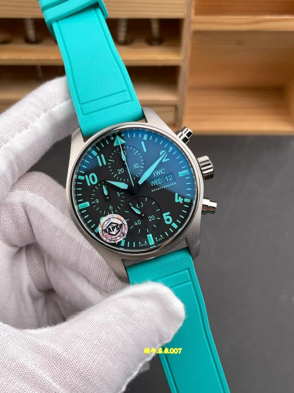 APS 一体机计时IWC万国表飞行员复刻手表IW388104腕表 /  