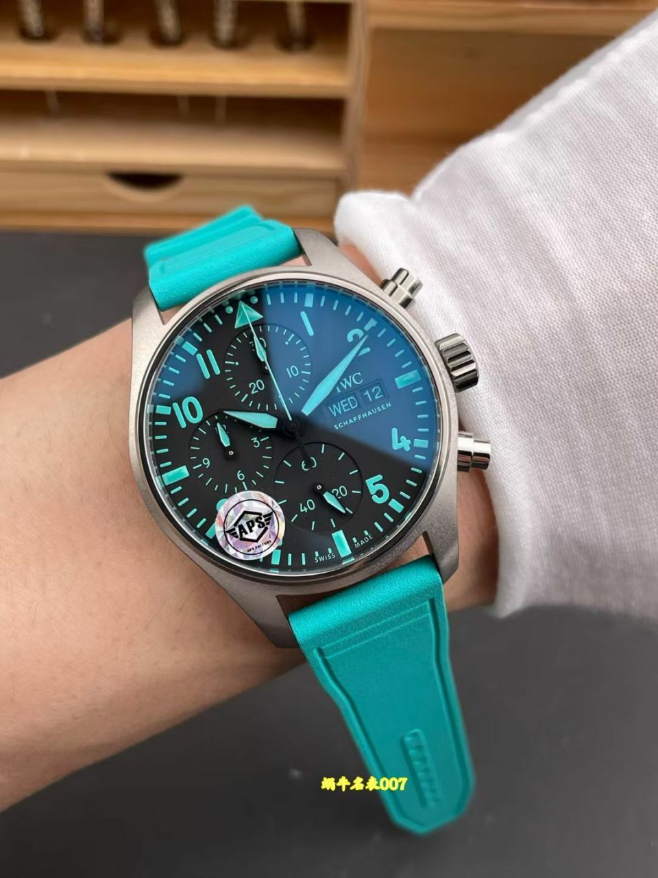 APS 一体机计时IWC万国表飞行员复刻手表IW388104腕表 /  