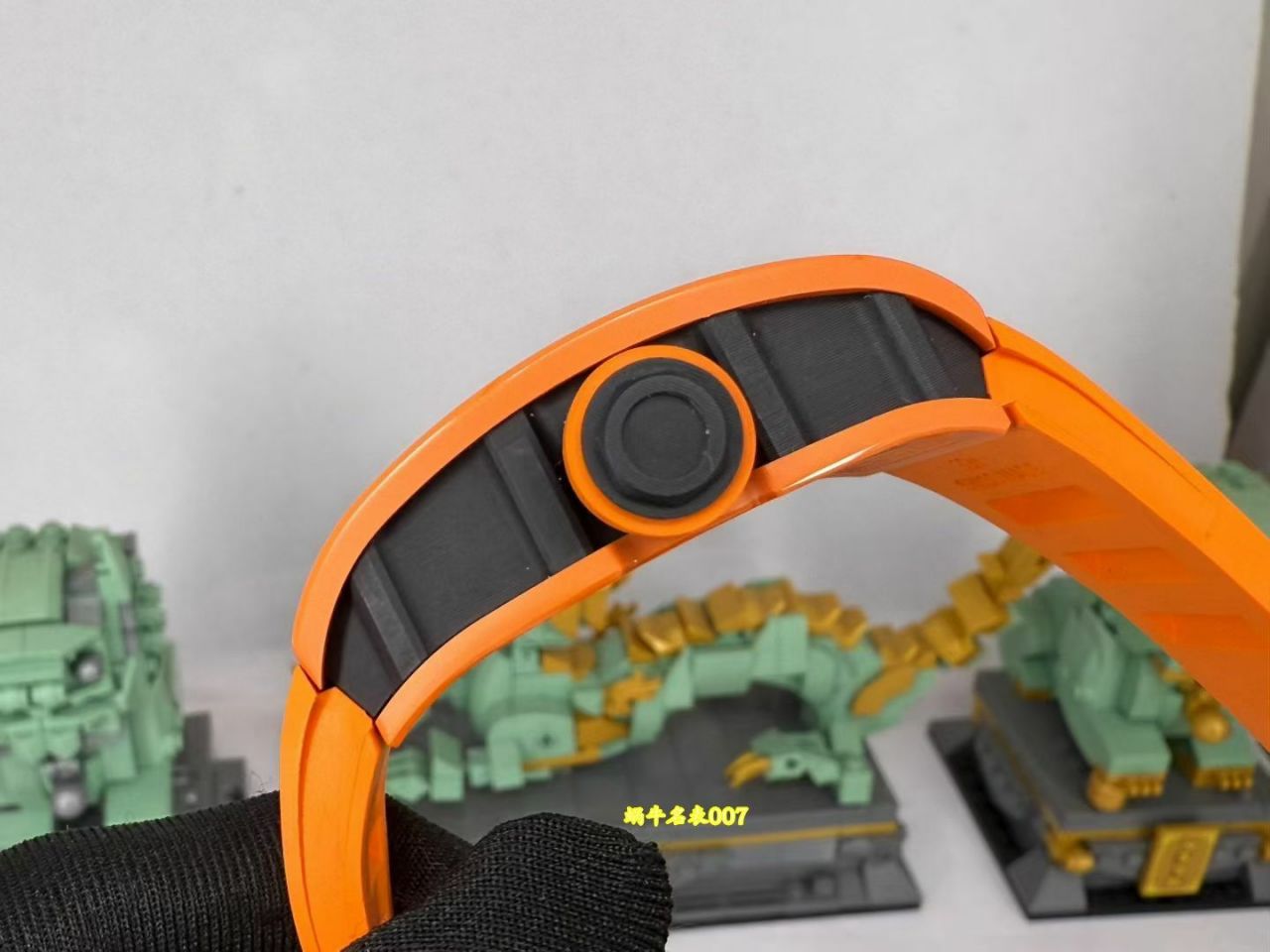 高端私人定制Richard Mille全网唯一 开发定制橙色陶瓷RM055 vaucher机芯1:1复刻手表 /  