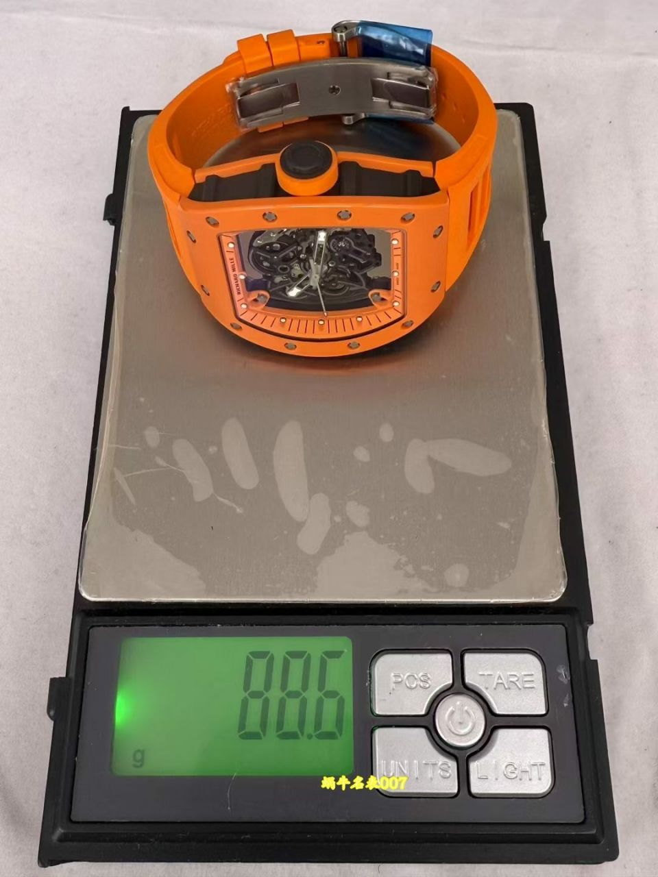 高端私人定制Richard Mille全网唯一 开发定制橙色陶瓷RM055 vaucher机芯1:1复刻手表 /  