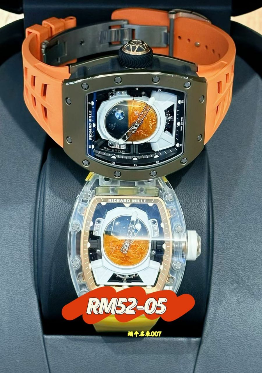 Richard Mille高端定制水晶壳理查德米勒RM52-05陶瓷壳 水晶壳 定制版RM 52-05腕表 /  