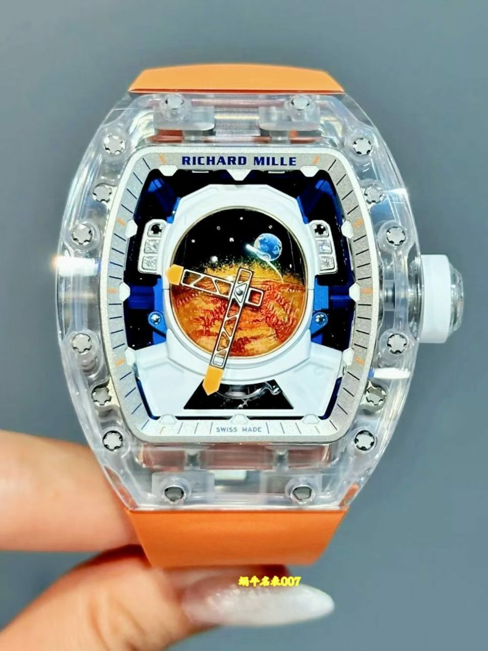 Richard Mille高端定制水晶壳理查德米勒RM52-05陶瓷壳 水晶壳 定制版RM 52-05腕表 /  