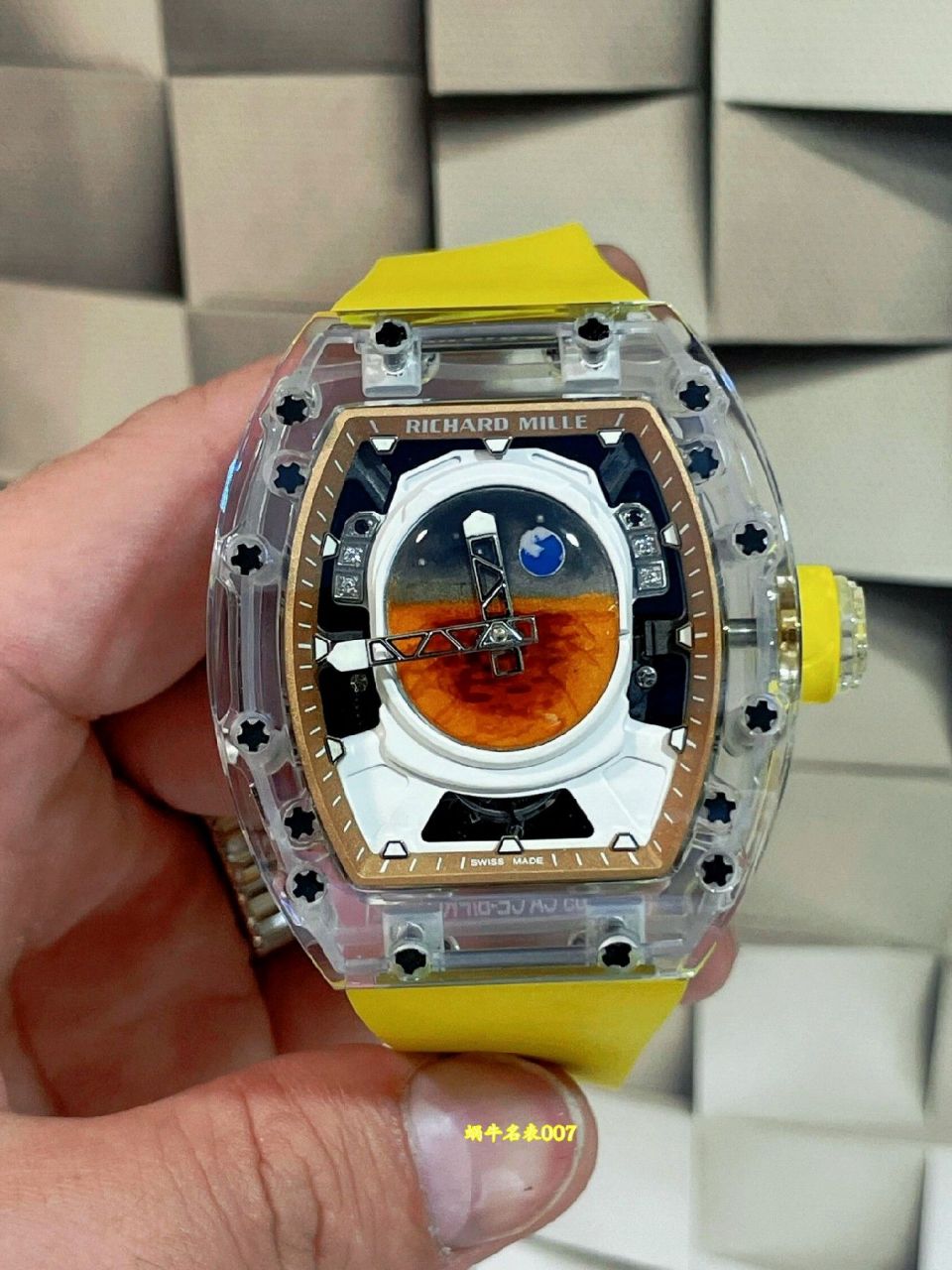 Richard Mille高端定制水晶壳理查德米勒RM52-05陶瓷壳 水晶壳 定制版RM 52-05腕表 /  