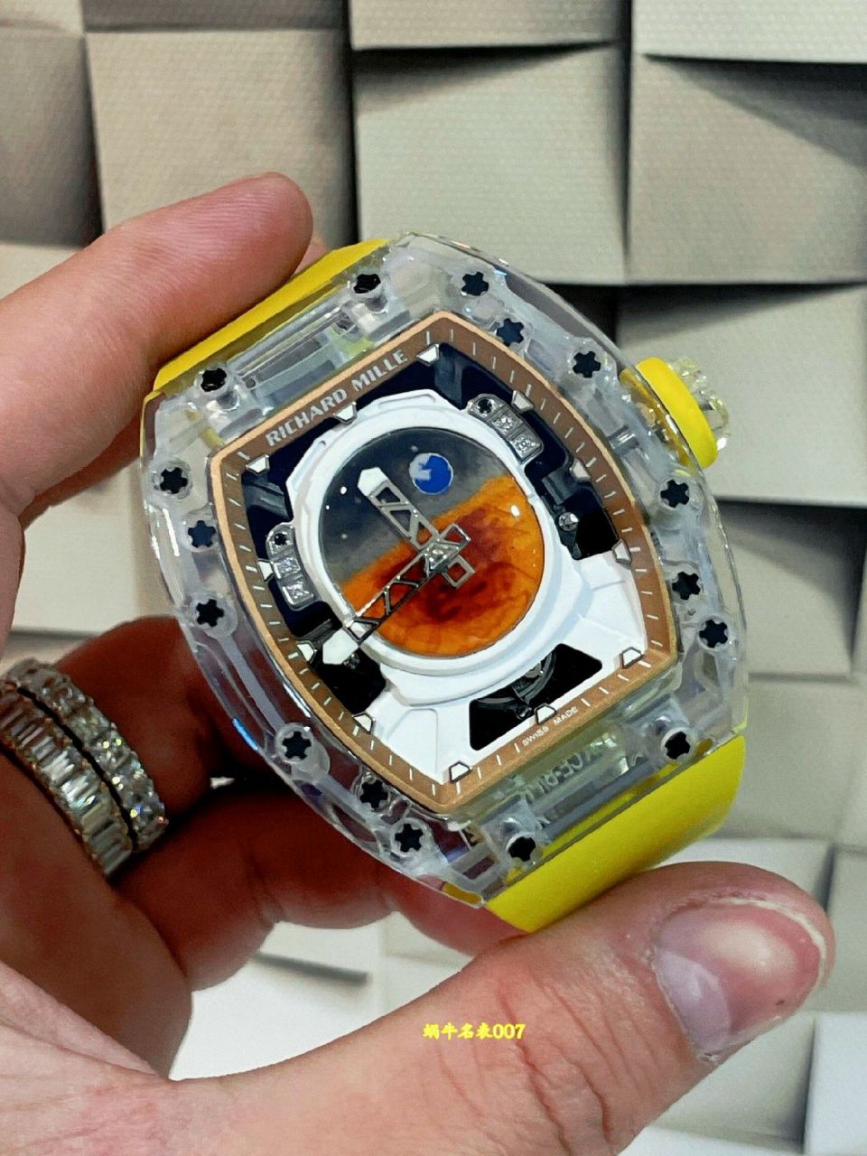 Richard Mille高端定制水晶壳理查德米勒RM52-05陶瓷壳 水晶壳 定制版RM 52-05腕表 /  