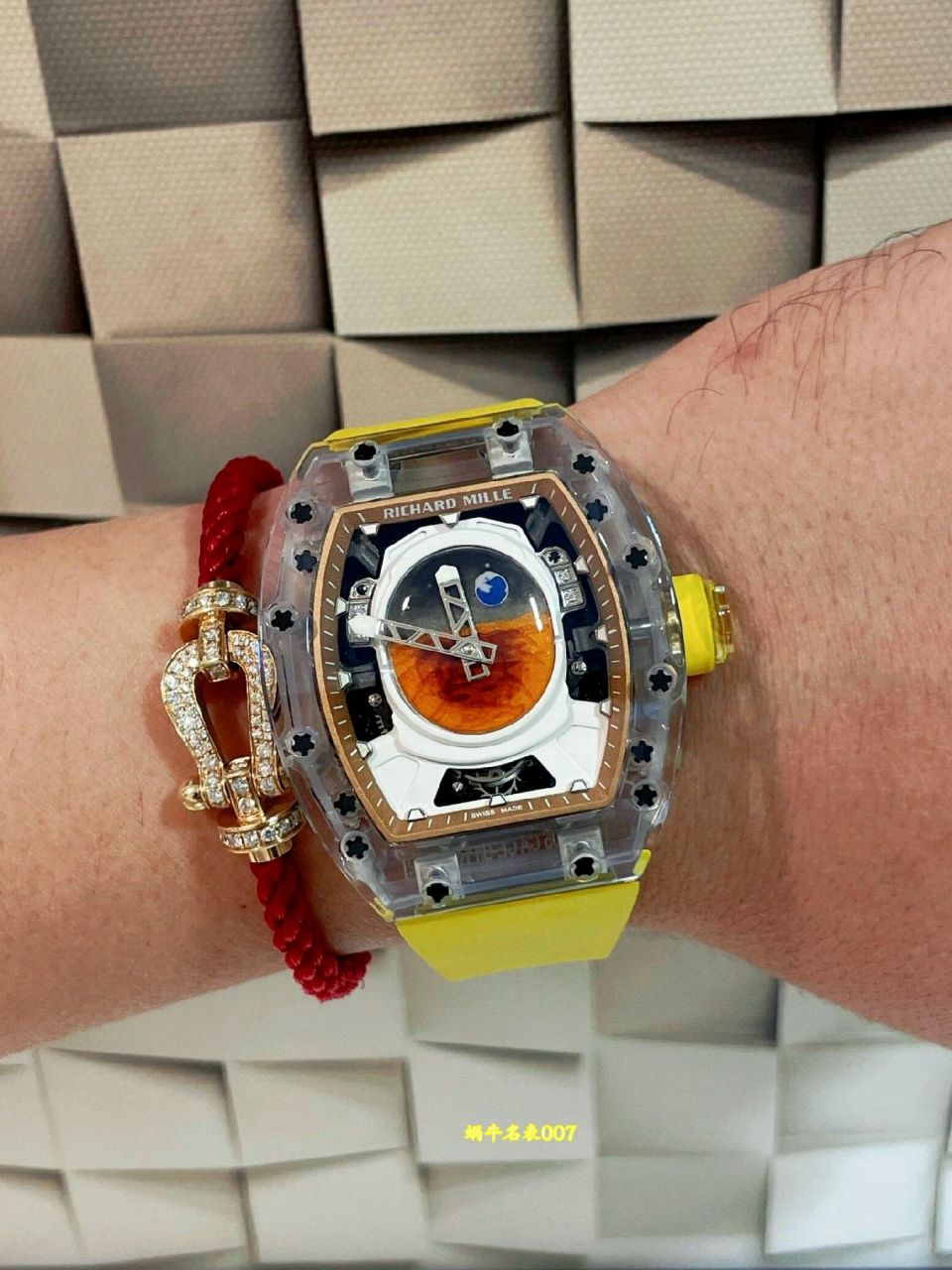 Richard Mille高端定制水晶壳理查德米勒RM52-05陶瓷壳 水晶壳 定制版RM 52-05腕表 /  