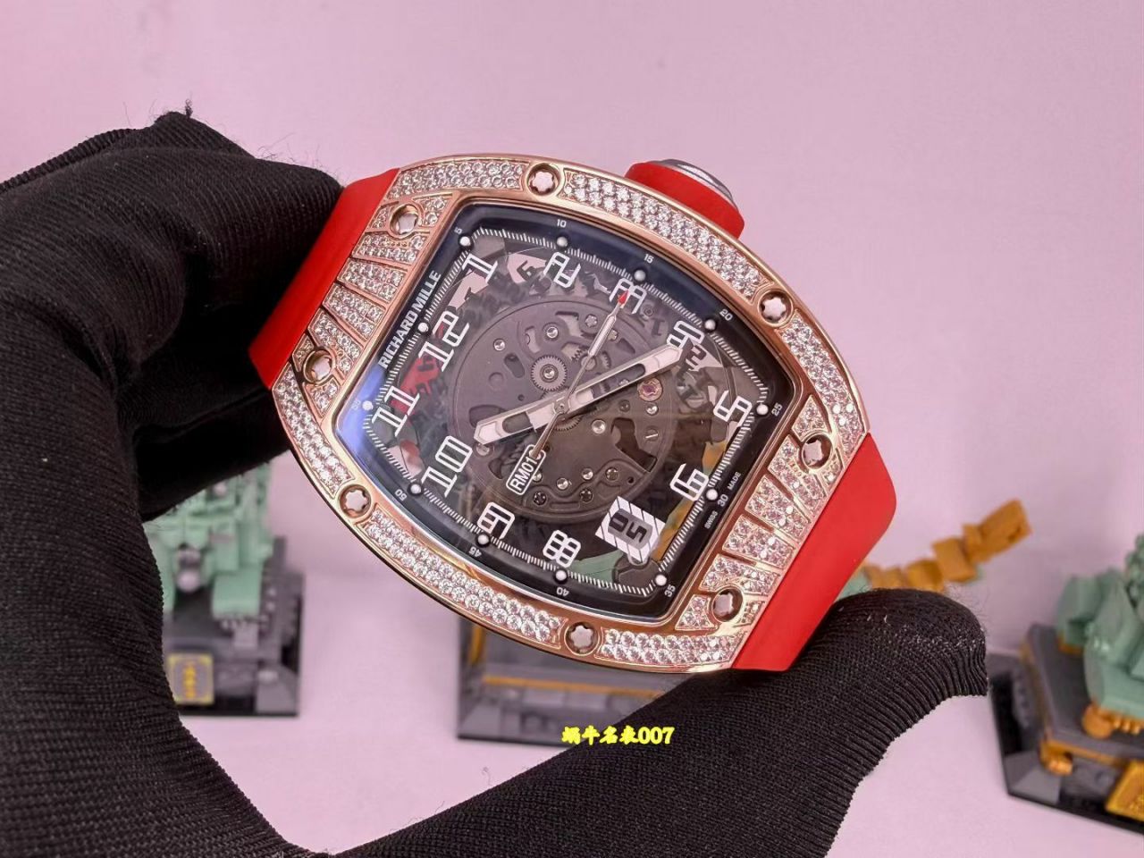 高端私人定制Richard Mille理查德米勒RM 010 钛金属腕表rm10一比一复刻手表 /  