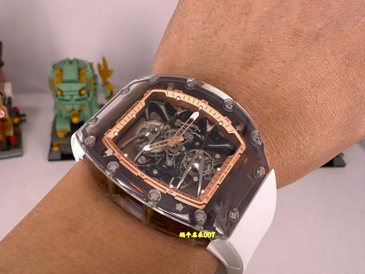 高端私人定制RM 56-03水晶RM56-03陀飞轮 蓝宝石水晶 /  