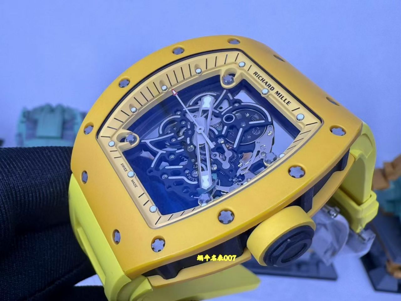 Richard Mille RM055理查德米勒一比一复刻手表RM 055限量版黄色陶瓷vaucher机芯 腕表 /  
