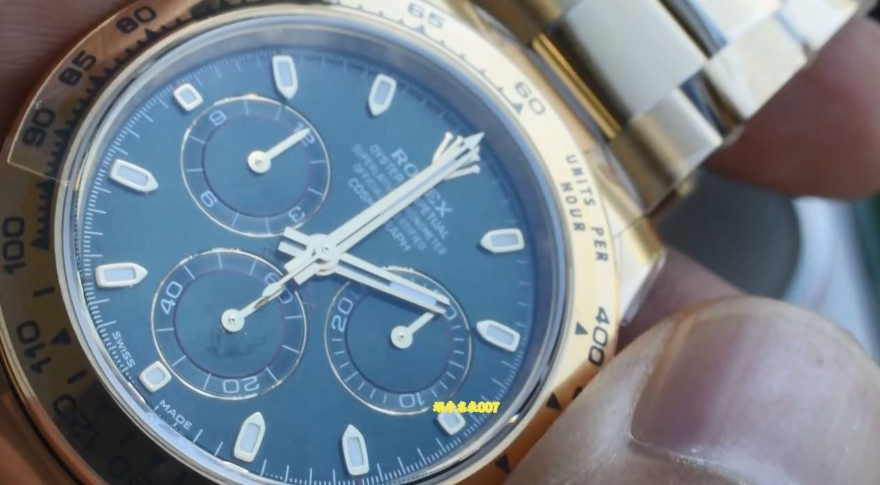 视频评测VS绿金迪配重劳力士宇宙计型迪通拿m116508-0013腕表 