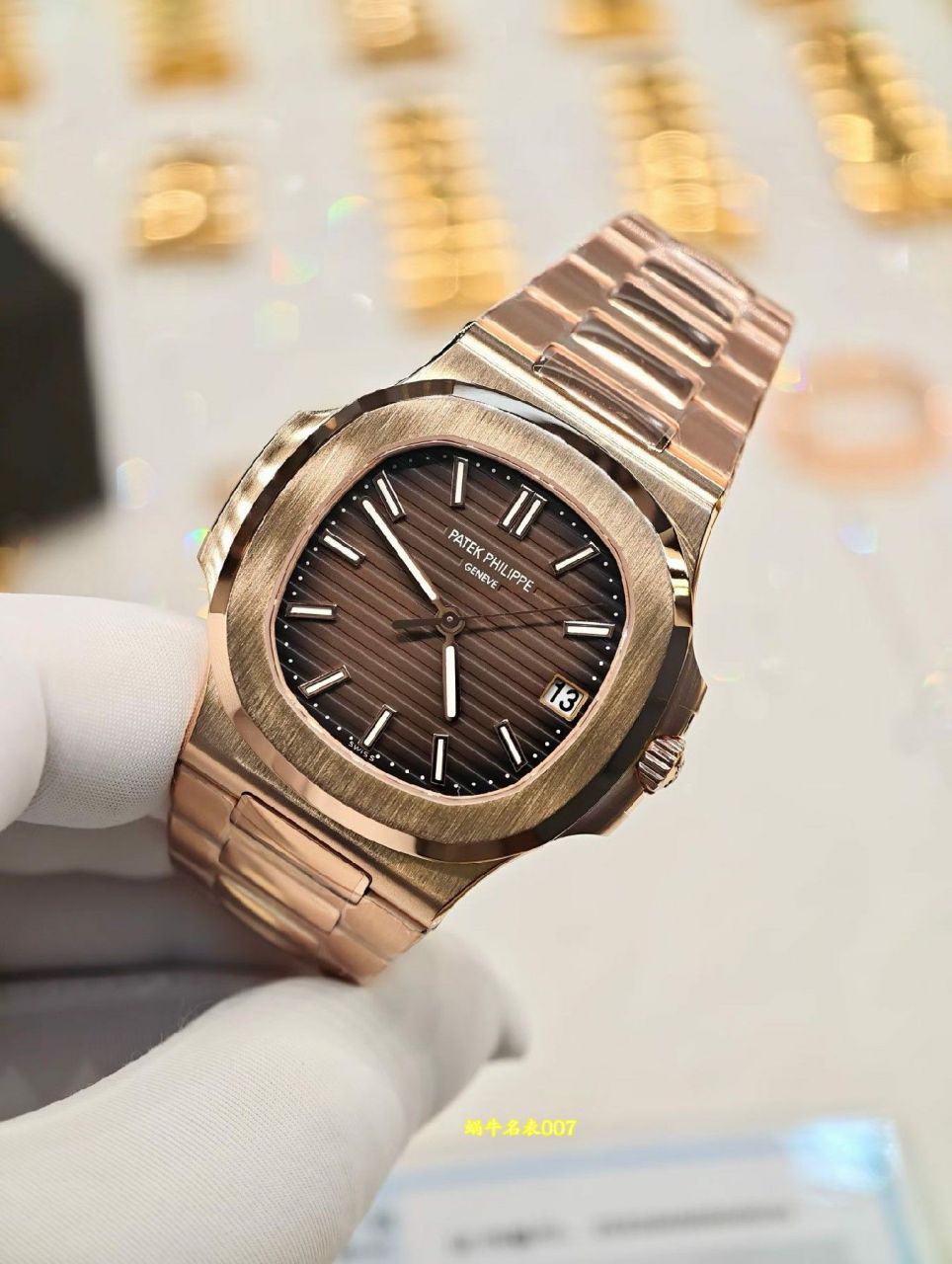 高端定制 包金百达翡丽运动优雅系列5711/1R-001一比一复刻腕表