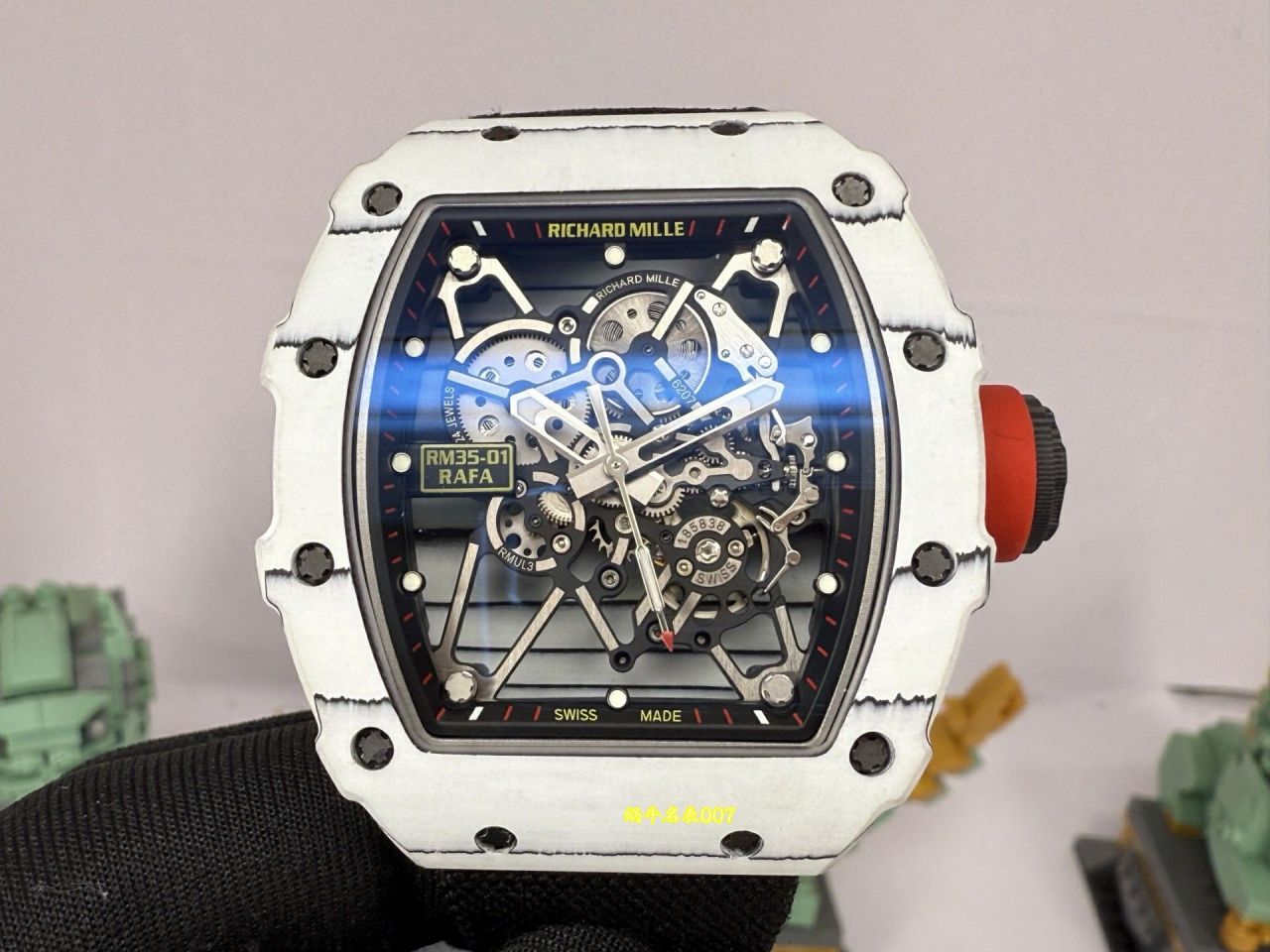 Richard Mille 白碳纤维RM35-01高端定制理查德米勒vaucher机芯 RM 35-01手表