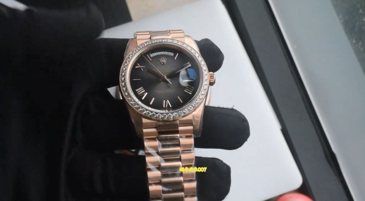 视频 劳力士真钻加工 復刻手錶 Replica watch m228345rbr-0025腕表