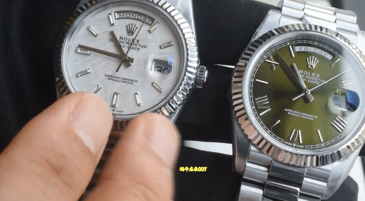 视频 劳力士 Rolex Day-date copy watch m228239-0055 和m228239-0033复刻手表