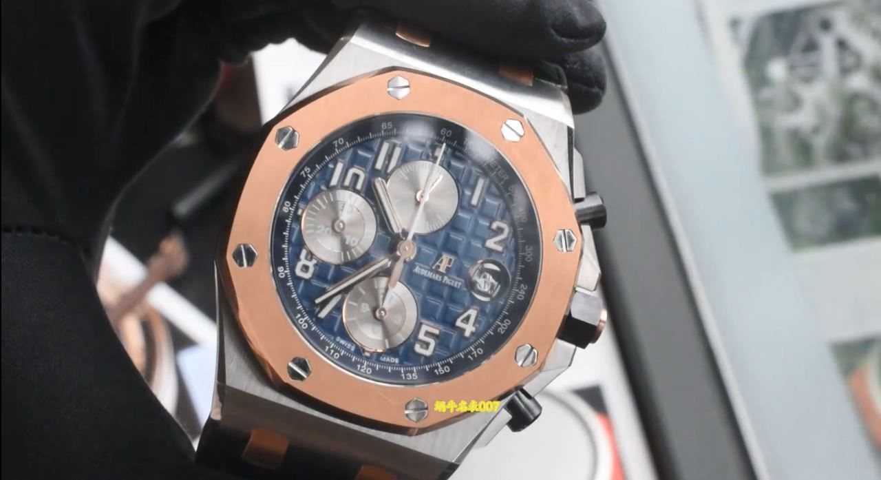 视频 爱彼皇家橡树离岸型Cloned Replica  watch 26471SR.OO.D101CR.01腕表