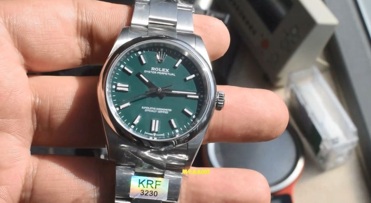 视频 KRF 劳力士蚝式恒动复刻手表36  cloned watch m126000-0005腕表