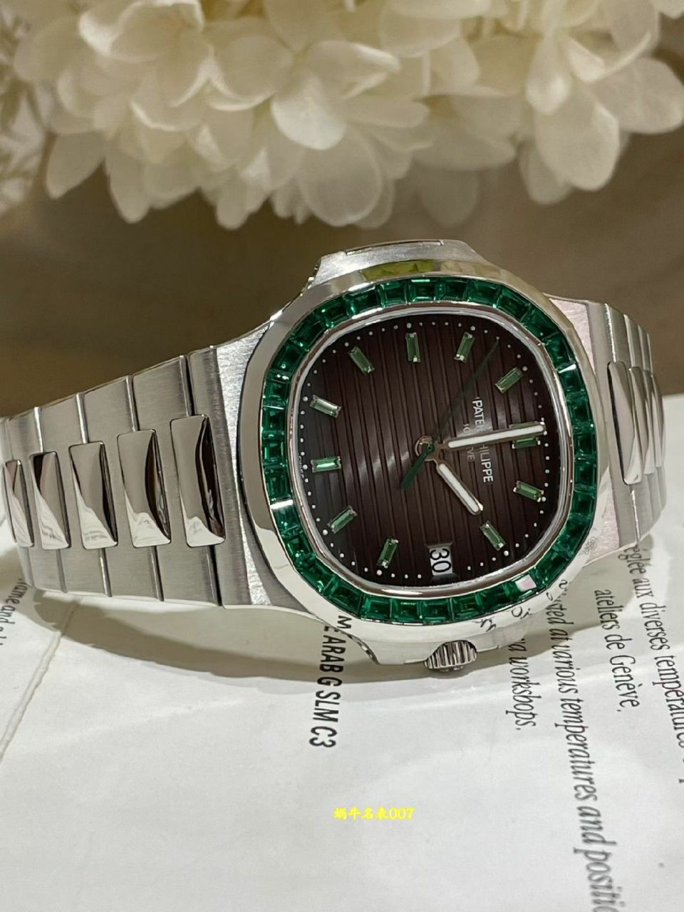 包金定制百达翡丽Patek Philippe replica watches 百達翡麗高仿手錶5711/113P-001腕表