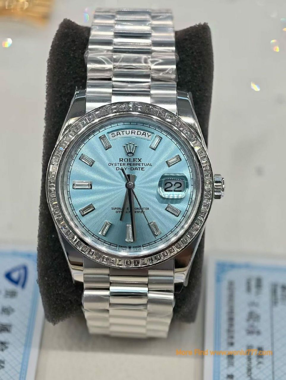 改装顶级复刻手表劳力士星期日历型 Rolex replica watch m228396tbr-0002腕表