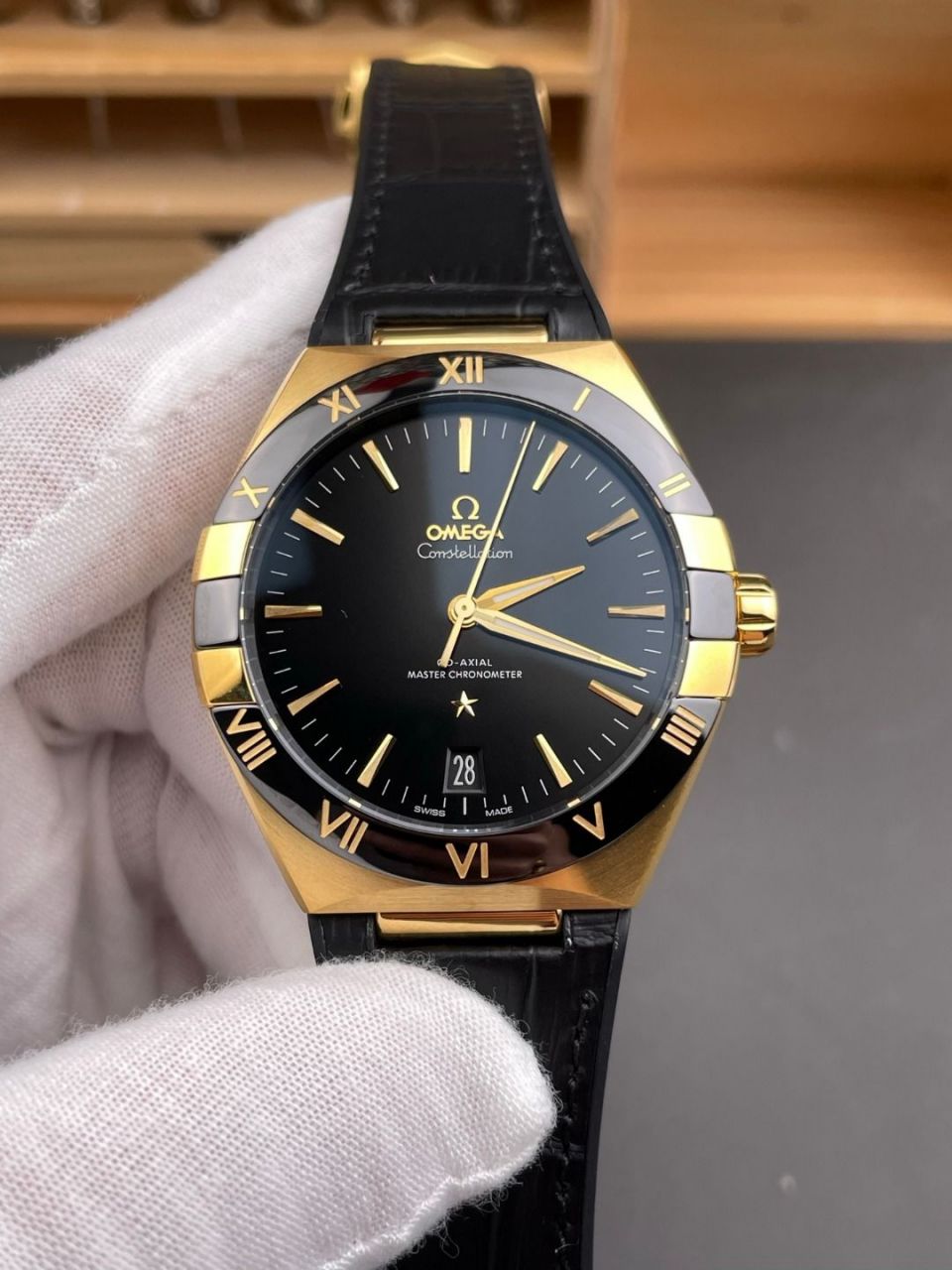 VS 黄金新款五代星座 黑盘/41mm/独家丹东8901机芯表