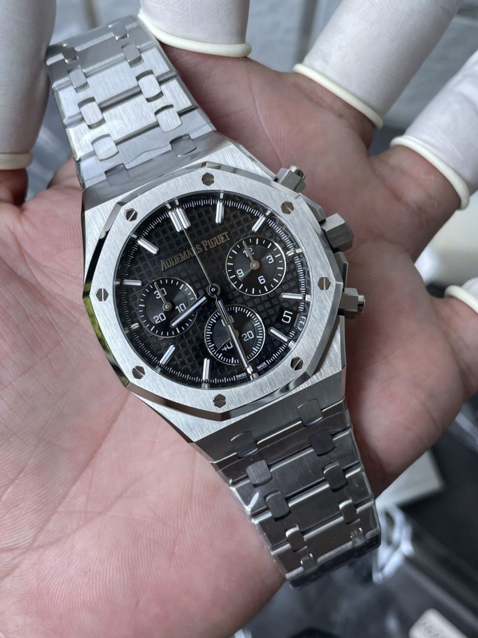 OCTA 爱彼 26240黑盘改dp三件套 高透玻璃 二次打磨手表