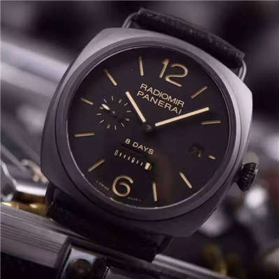 【视频评测KW一比一超A高仿手表】沛纳海RADIOMIR系列PAM 00384全陶瓷腕表