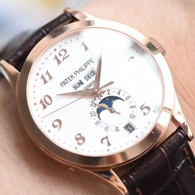【台湾厂一比一超A高仿手表】百达翡丽复杂功能计时系列5396R-012月相腕表