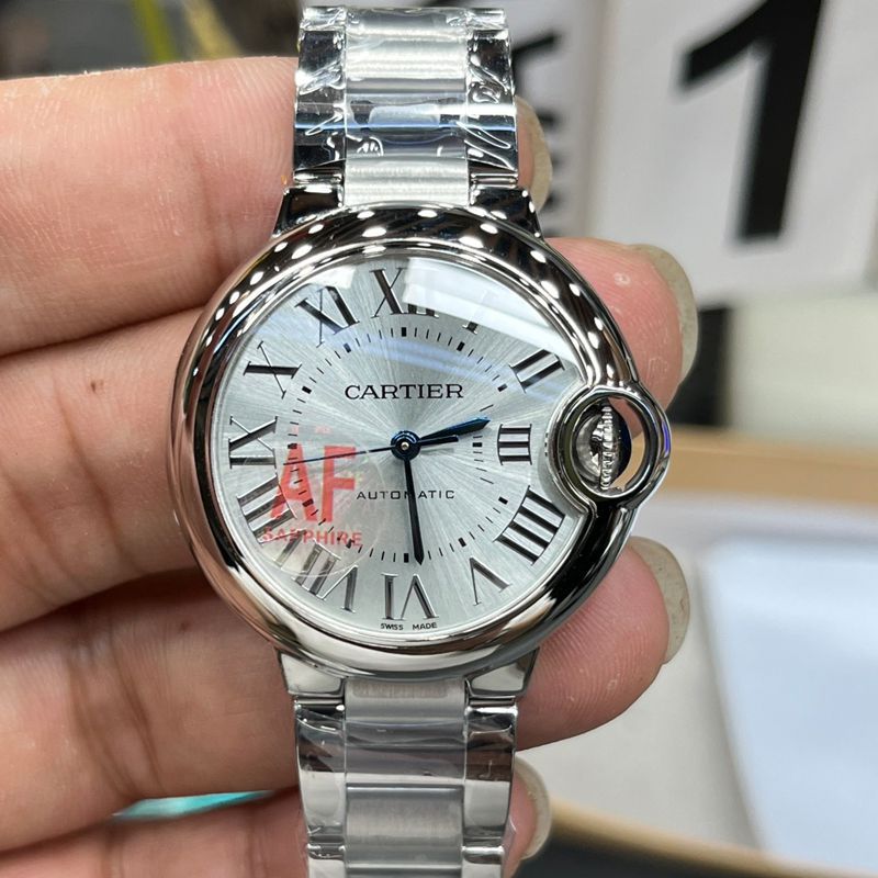 AFCartier blue balloons 33  mm TOP replica imitation   Women  watch WSBB0062 watches 