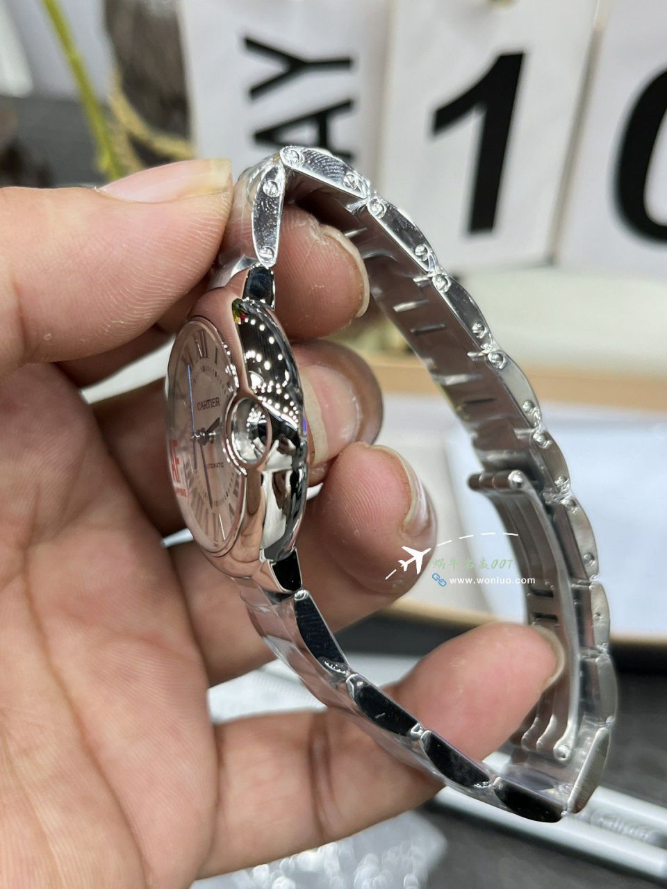 AFCartier blue balloons 33  mm TOP replica imitation   Women  watch WSBB0062 watches  / K350