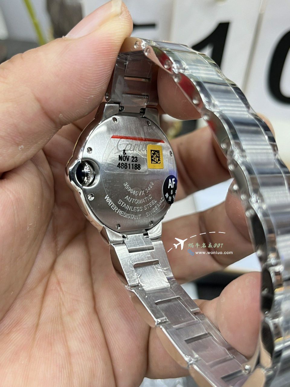 AFCartier blue balloons 33  mm TOP replica imitation   Women  watch WSBB0062 watches  / K350