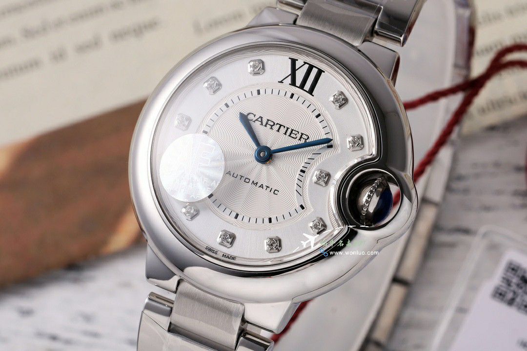 AFCartier blue balloons 33  mm TOP replica imitation   Women  watch WSBB0062 watches  / K350