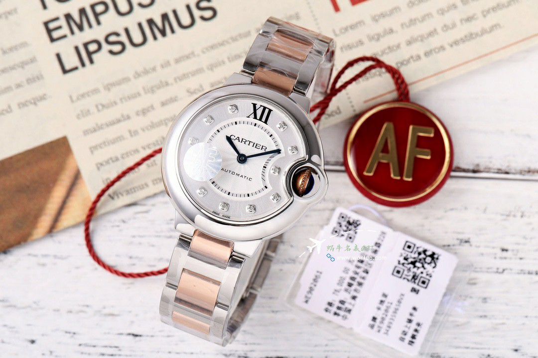 AFCartier blue balloons 33  mm TOP replica imitation   Women  watch WSBB0062 watches  / K350