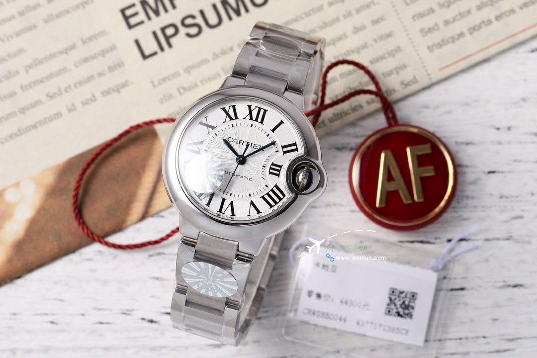 AFCartier blue balloons 33  mm TOP replica imitation   Women  watch WSBB0062 watches  / K350