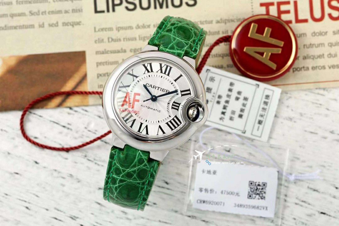 AF蜕变归来Cartier33mm blue balloons series  watches  / K351