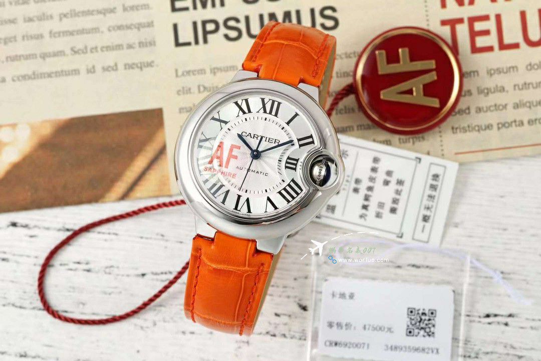 AF蜕变归来Cartier33mm blue balloons series  watches  / K351