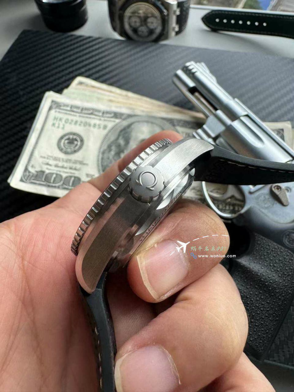  Video review VS  replica imitation  Omega Seamaster 600 meters  series 215.32.44.21.01.002 watches  / VS802