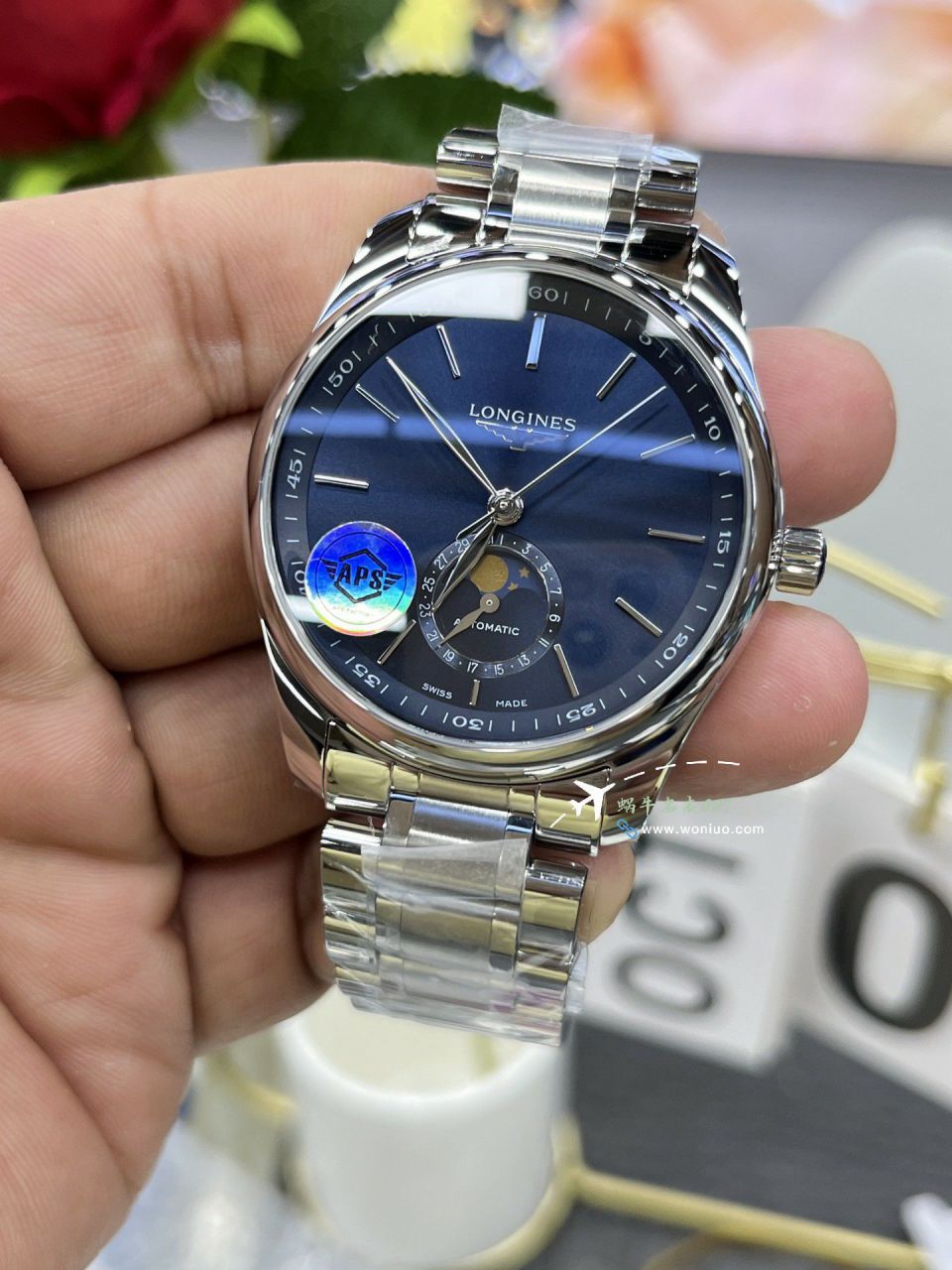 APS Longines Master Collection  Moon Phase TOP replica imitation  watchL2.909.4.92.6 watches  / L181