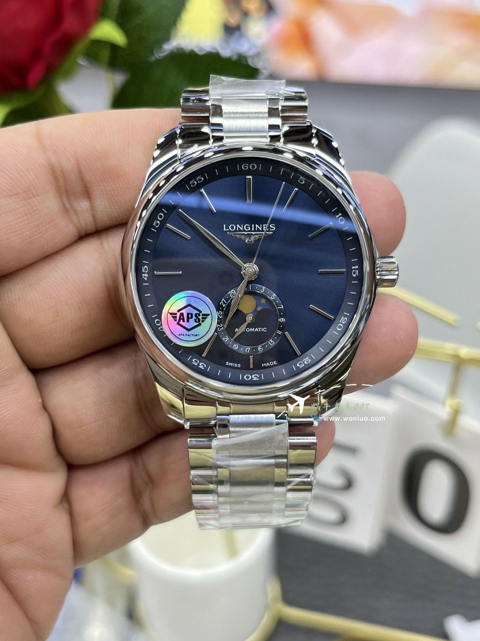 APS Longines Master Collection  Moon Phase TOP replica imitation  watchL2.909.4.92.6 watches  / L181