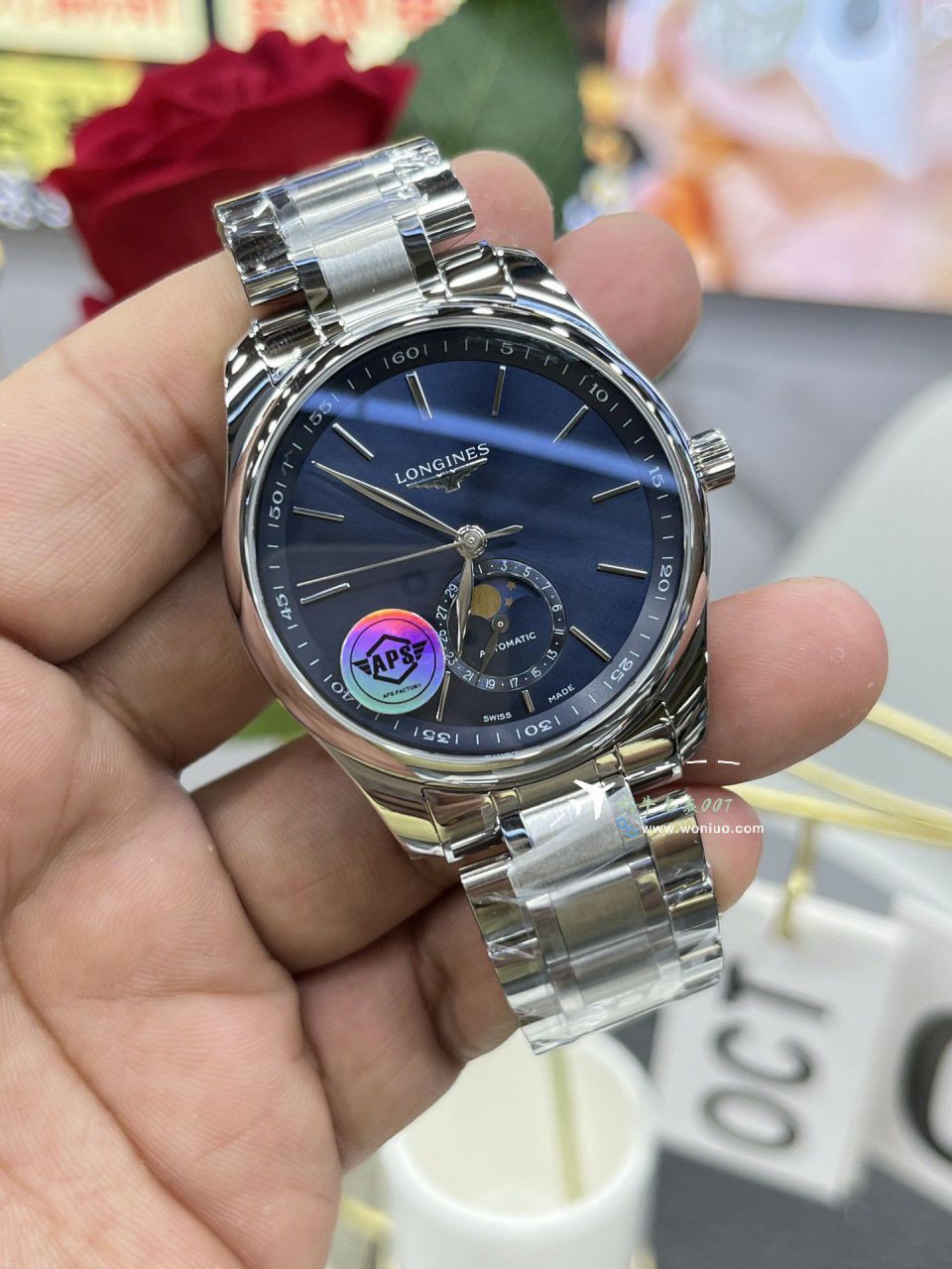 APS Longines Master Collection  Moon Phase TOP replica imitation  watchL2.909.4.92.6 watches  / L181