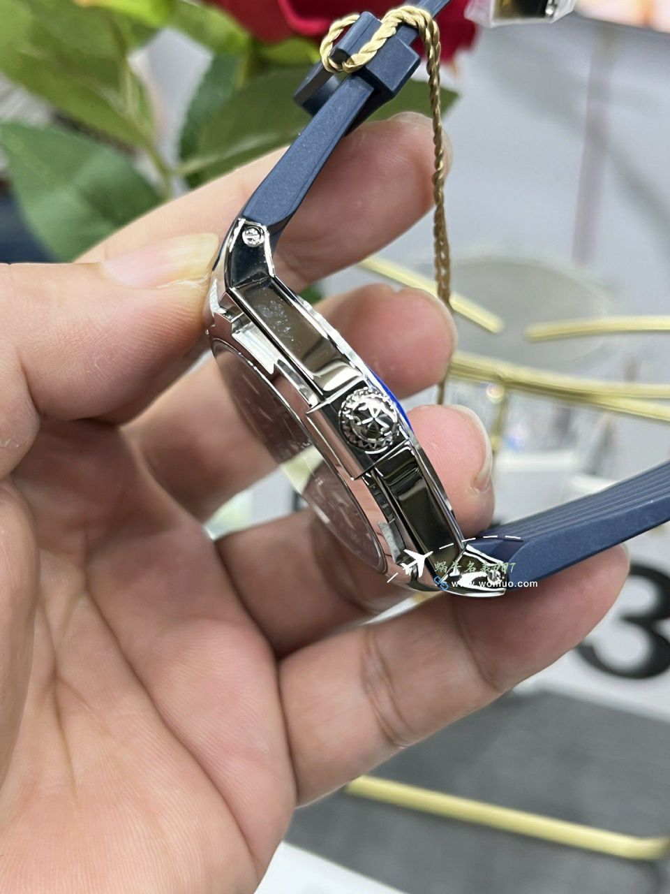 PPFVacheron Constantin Overseas  series TOP replica imitation  watch blue surface  rubber strapP47040/000A-9008 / JS270