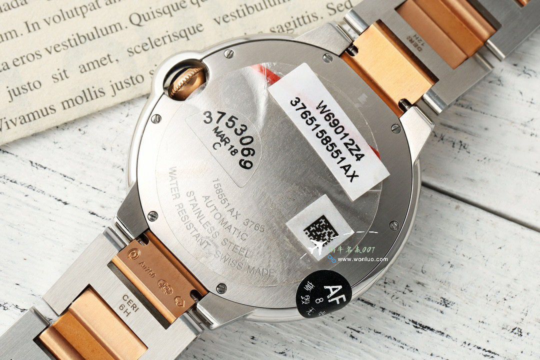 AFCartier blue balloons men  42   mm 100% replica imitation  watch WSBB0049 watches  / K353