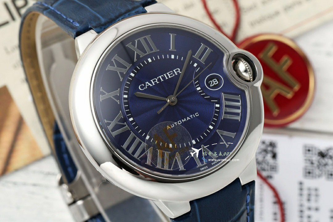 AFCartier blue balloons men  42   mm 100% replica imitation  watch WSBB0049 watches  / K353