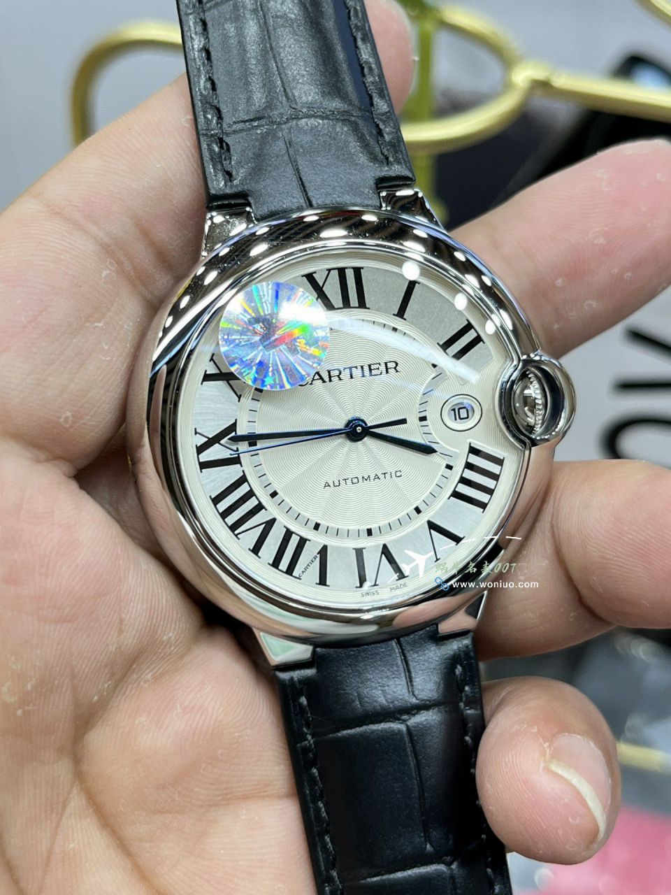 AFCartier replica imitation 42MM men style  blue balloons series WSBB0027 watches  / K358