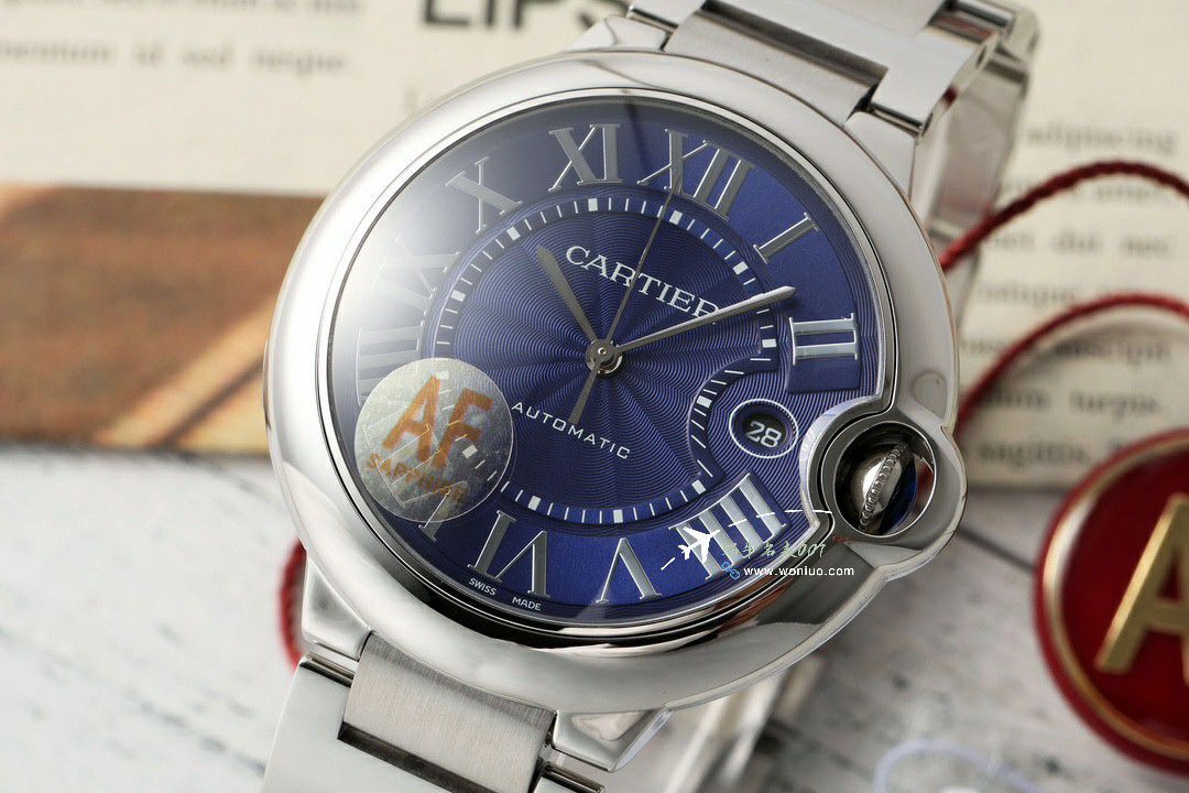AF Factory best replica imitation Cartier blue balloons42mm men style  series W2BB0031 watches  / K360