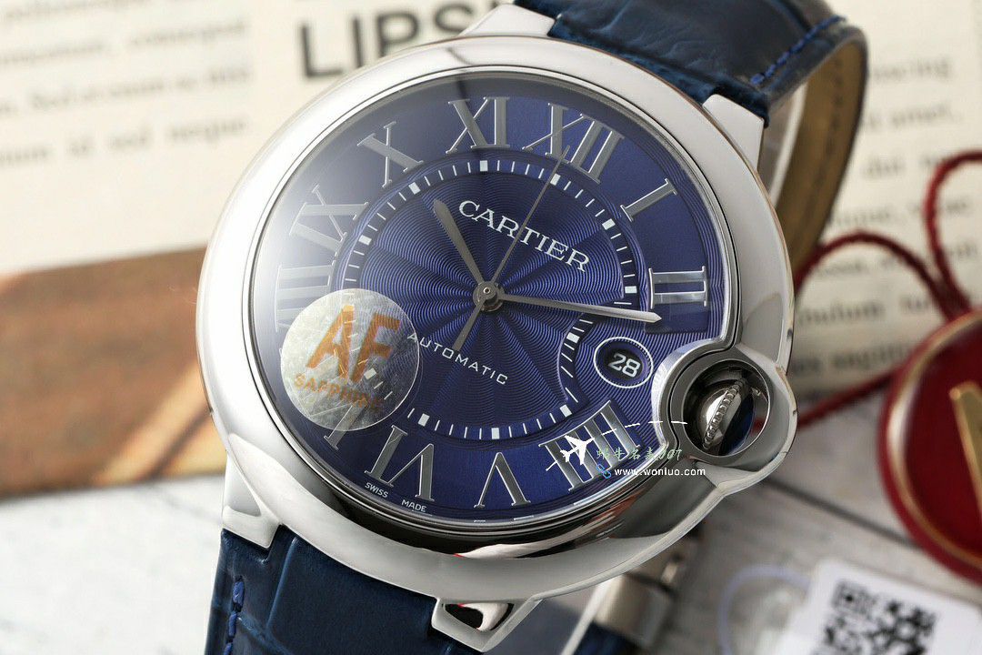AF Factory best replica imitation Cartier blue balloons42mm men style  series W2BB0031 watches  / K360