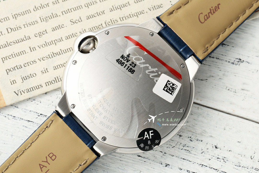 AF Factory best replica imitation Cartier blue balloons42mm men style  series W2BB0031 watches  / K360