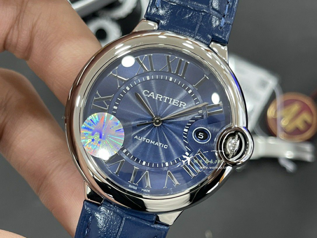 AF Factory best replica imitation Cartier blue balloons42mm men style  series W2BB0031 watches  / K360