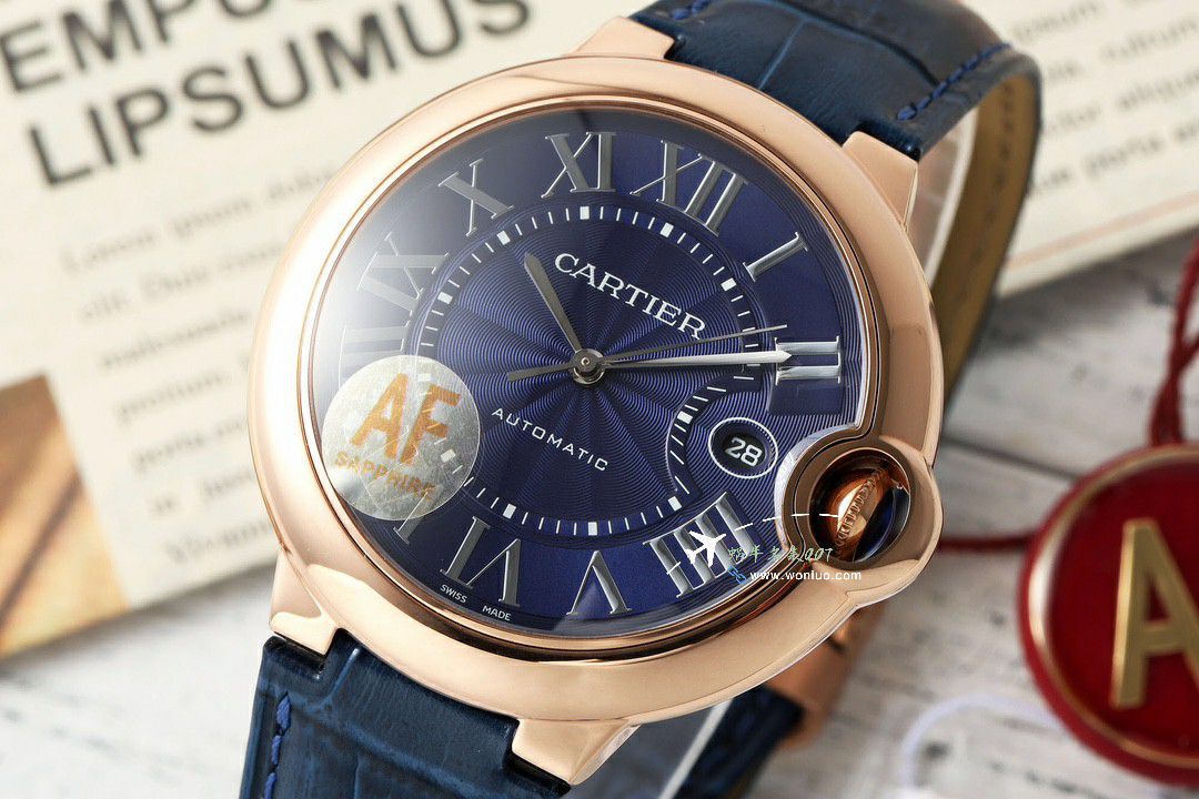 AF Factory Cartier blue balloons42MM men 装 replica imitation  watchWGBB0036 watches  / K361