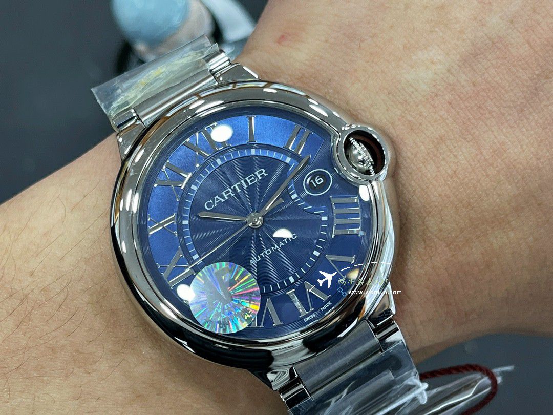 AFCartier blue balloons men style 42mm replica imitation WE9009Z3 watches  / K363