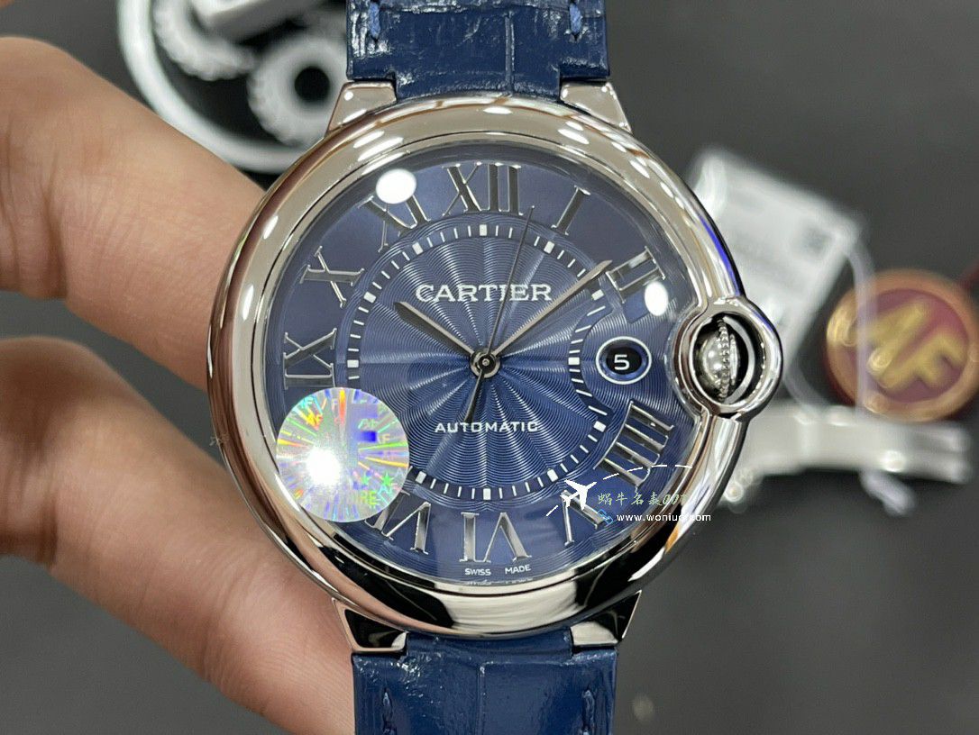 AFCartier blue balloons men style 42mm replica imitation WE9009Z3 watches  / K363