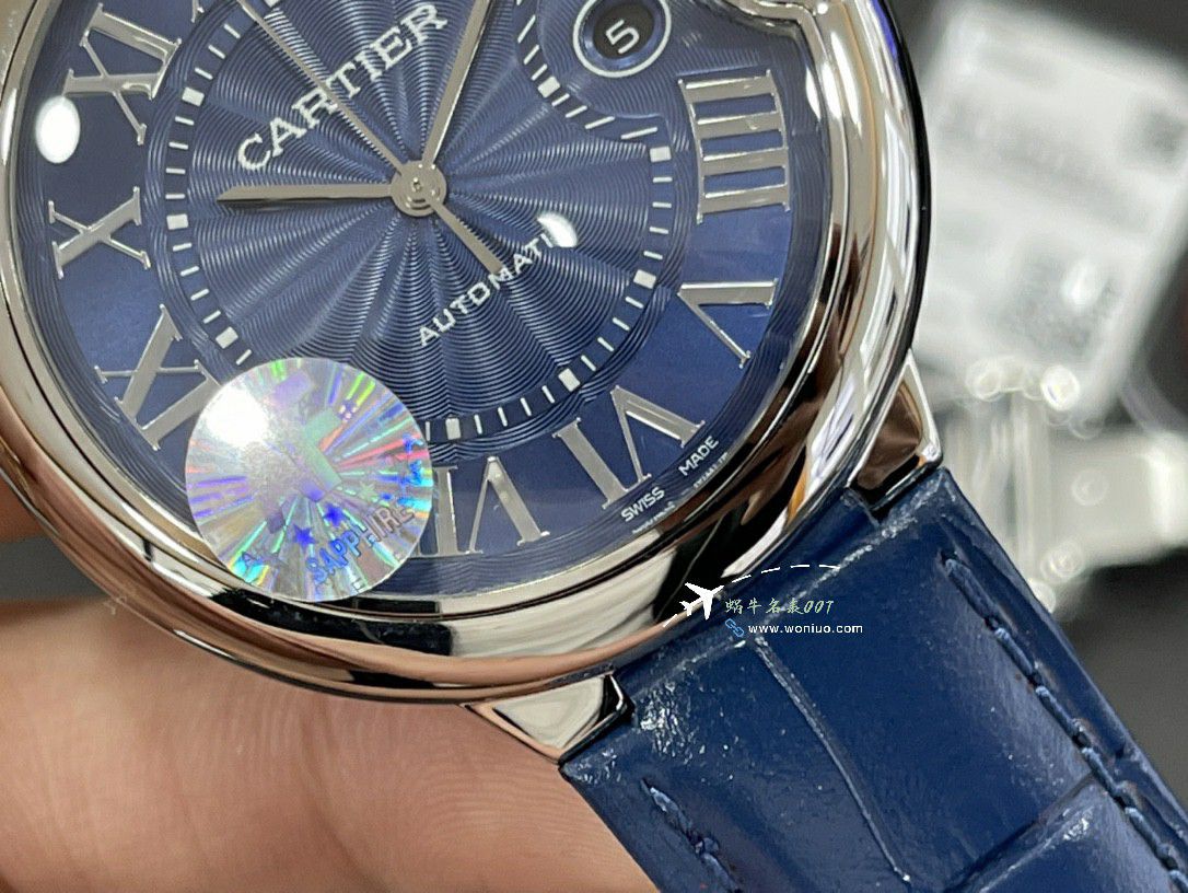 AFCartier blue balloons men style 42mm replica imitation WE9009Z3 watches  / K363