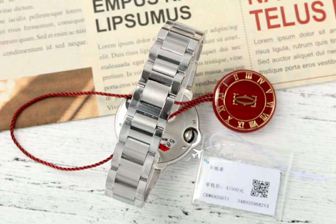 AFCartier blue balloons 33mm quartz movement  lady  watch100% replica imitation W6920084，WSBB0034，W6920086 watches  / K366